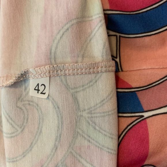 Sleeveless Top. Women. Size 42 Eur fitslike Large. Colorful Swirl Pattern Hippie - Picture 5 of 5